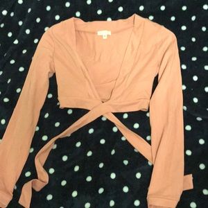 Silence and noise ballet wrap top